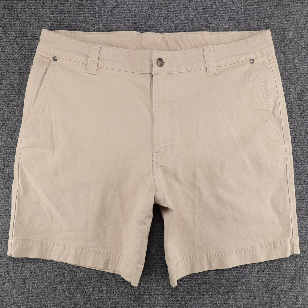 Columbia Mens Utility Shorts Regular Fit Cotton Stretch Tan Size‎ 36W